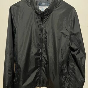 Zegna Sport Men's Black Windbreaker Jacket